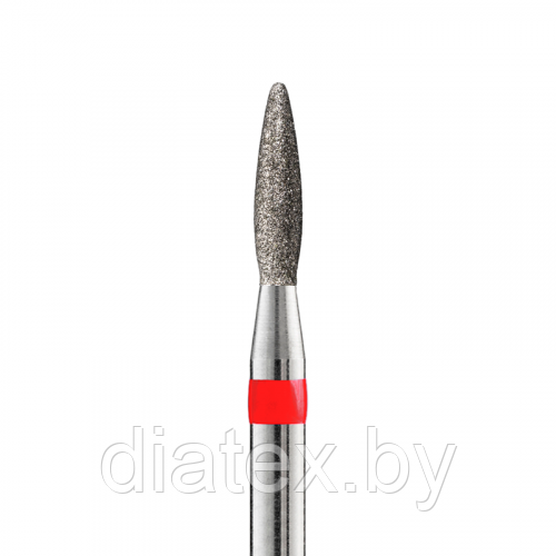 Кристалл, Алмазная фреза (пламя острое, каплевидное) D1,8, L080, мягкая, 856.104.242.080.018