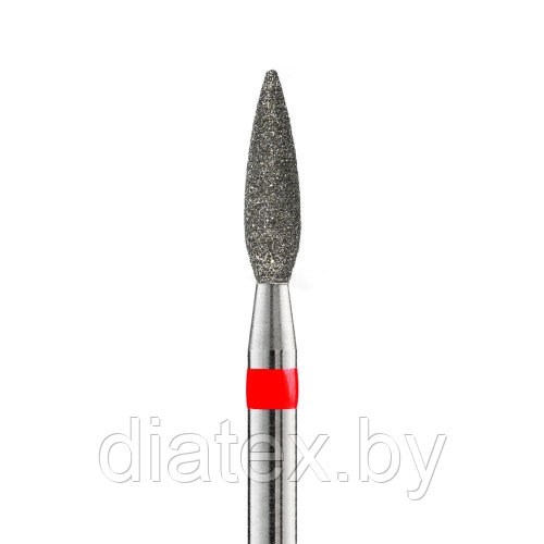 Кристалл, Алмазная фреза (пламя острое, каплевидное) D2.3, L080, мягкая, 856.104.242.080.023