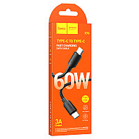 USB дата-кабель Hoco X96 Type-C - Type-C (1 м, 60W) цвет: черный