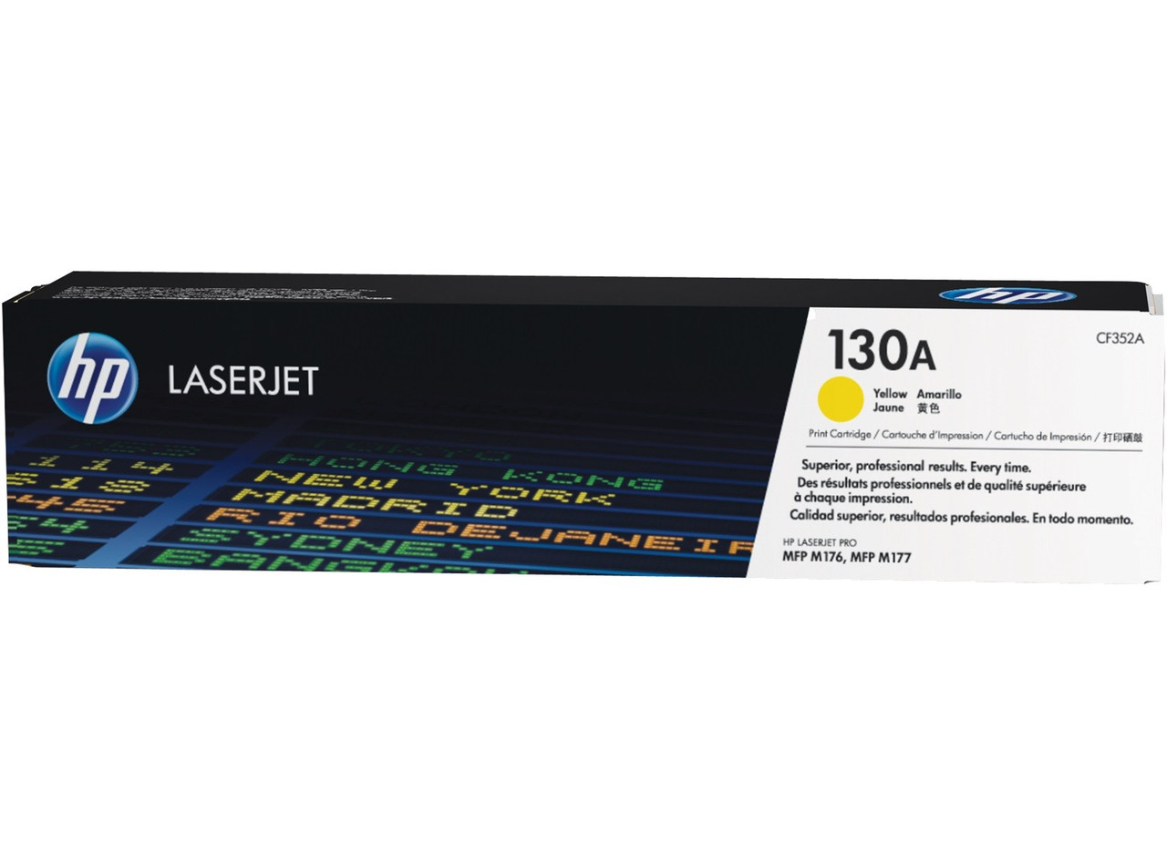 Картридж 130A/ CF352A (для HP Color LaserJet Pro M176/ M177) жёлтый