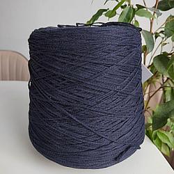 Пряжа New Mill Art Surfina 100% хлопок,220м/100г, шнурок тёмно-синий
