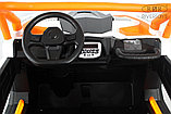 Детский электромобиль RiverToys X707XX (черно-желтый) Buggy Полноприводный, двухместный, фото 2