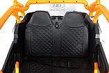 Детский электромобиль RiverToys X707XX (черно-желтый) Buggy Полноприводный, двухместный, фото 5