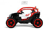 Детский электромобиль RiverToys X707XX (черно-розовый) Buggy Полноприводный, двухместный, фото 6