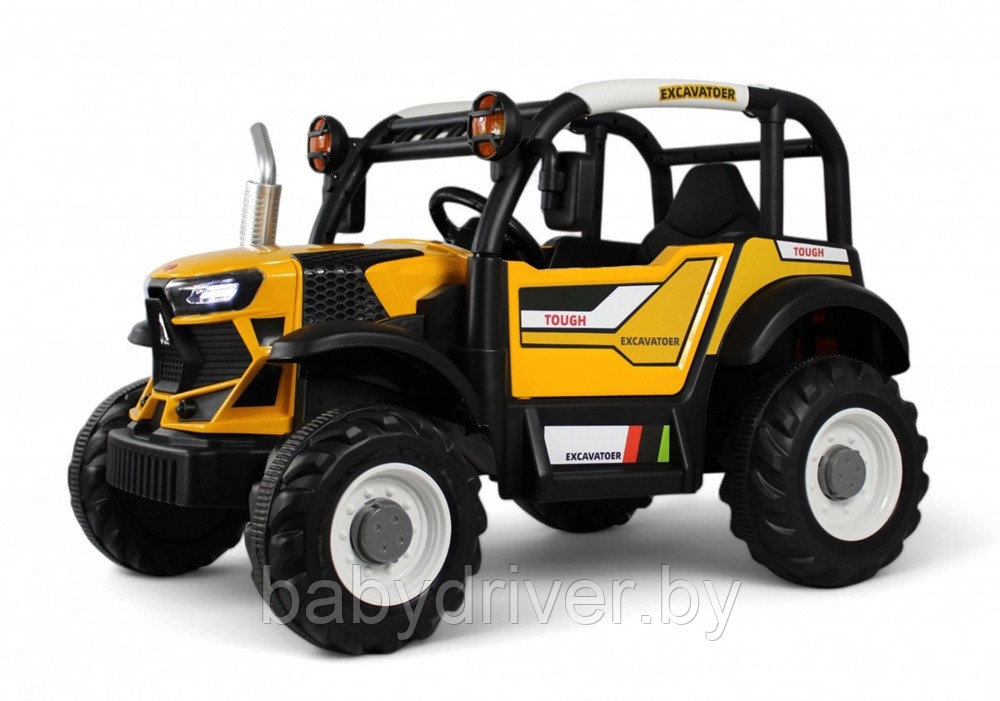 Детский электромобиль RiverToys B222CP (желтый)