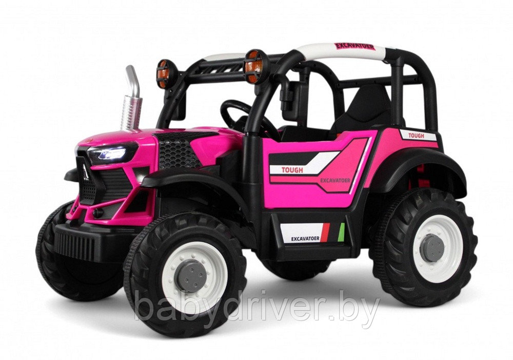 Детский электромобиль RiverToys B222CP (розовый)