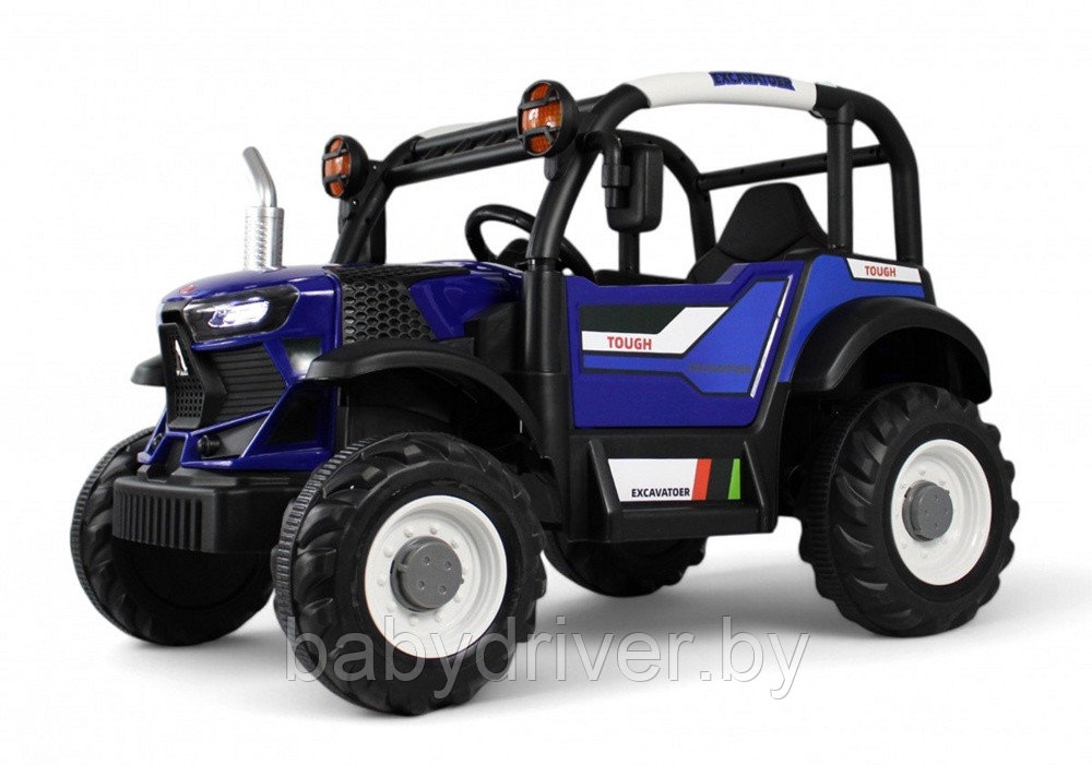 Детский электромобиль RiverToys B222CP (синий)