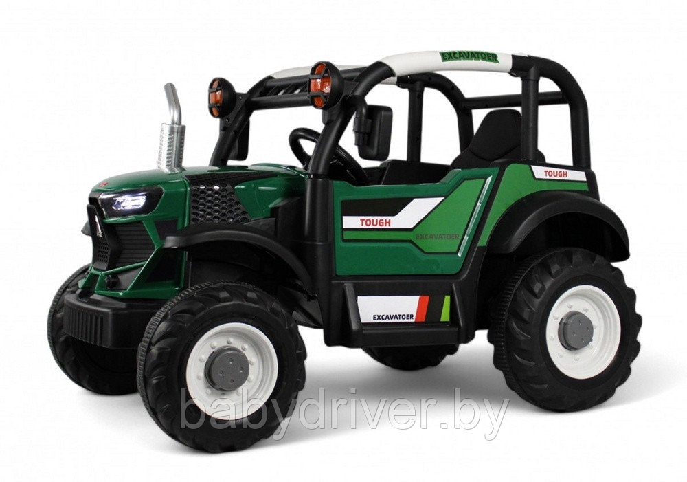 Детский электромобиль RiverToys B222CP (темно-зеленый)