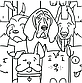 Плитка для детской ванной комнаты  Oh My Dog White 25x25  Испания, фото 6