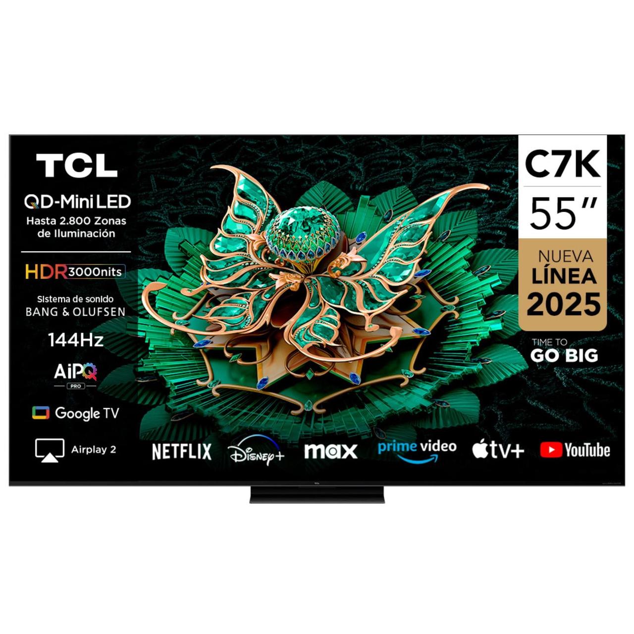 Mini LED 4K Smart QLED Телевизор TCL 55C7K
