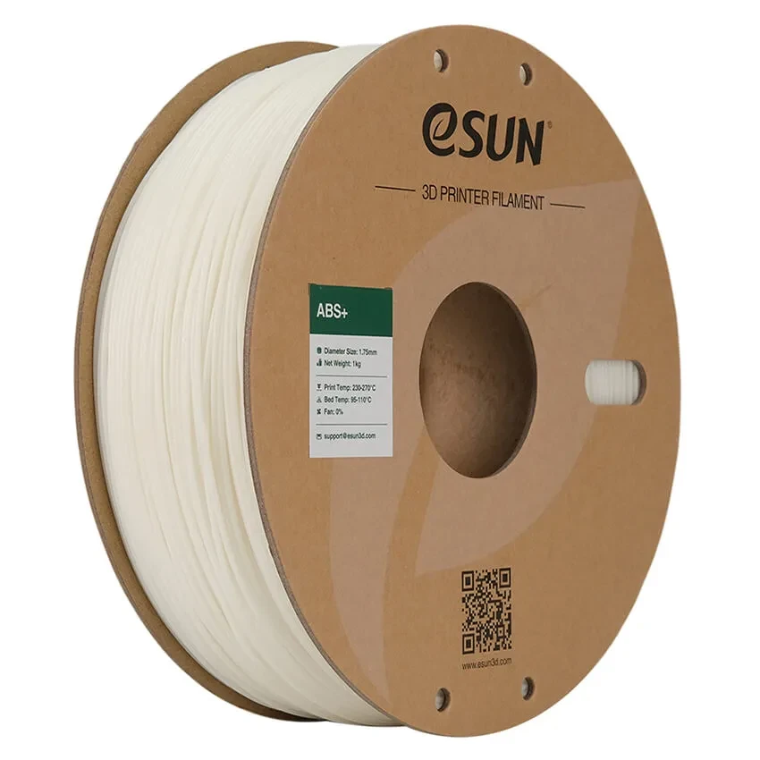 Катушка ABS+ пластика Esun, 1.75 мм, 1 кг, белая