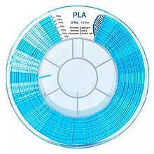 Катушка пластика REC PLA 1.75мм 0,75 кг, голубая