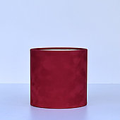 Коробка бархатная без крышки, D16/H15,5 см, красный