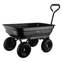 Садовая тележка-самосвал четырехколесная DEKO DKGT100