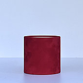 Коробка бархатная без крышки, D14/H13,5 см, красный
