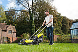 Газонокосилка Ryobi RLM18X33B-40 (с АКБ 4 Ah) желтый, черный, фото 3