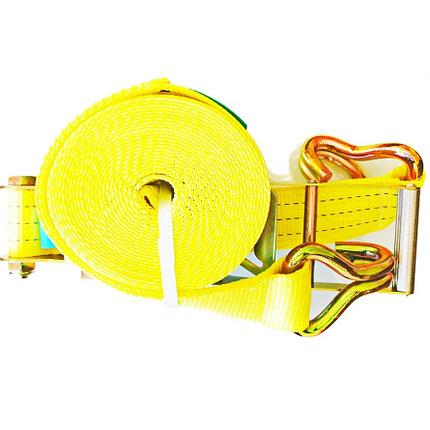 Стяжной ремень LARGO 75, LC5000/10000 daN, двойные крюки, стальная ручка, 75мм, 6м, DDSL060500, фото 2