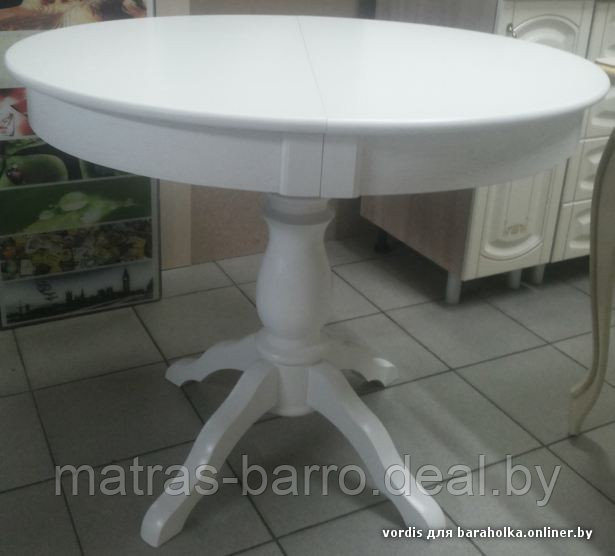 Круглый обеденный стол Гелиос из массива ольхи (тон Палисандр) - фото 6 - id-p35005965