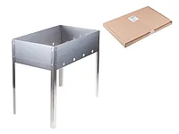 Мангал сборный "Эконом" с шампурами в г/карт.кор.(400х250х400х0,4толщ,6 шамп.угол.), PERFECTO LINEA (размер
