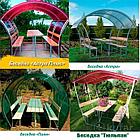Беседки из поликарбоната «уютные» ЛАЙТ  2 м 3 м 4 м, фото 2