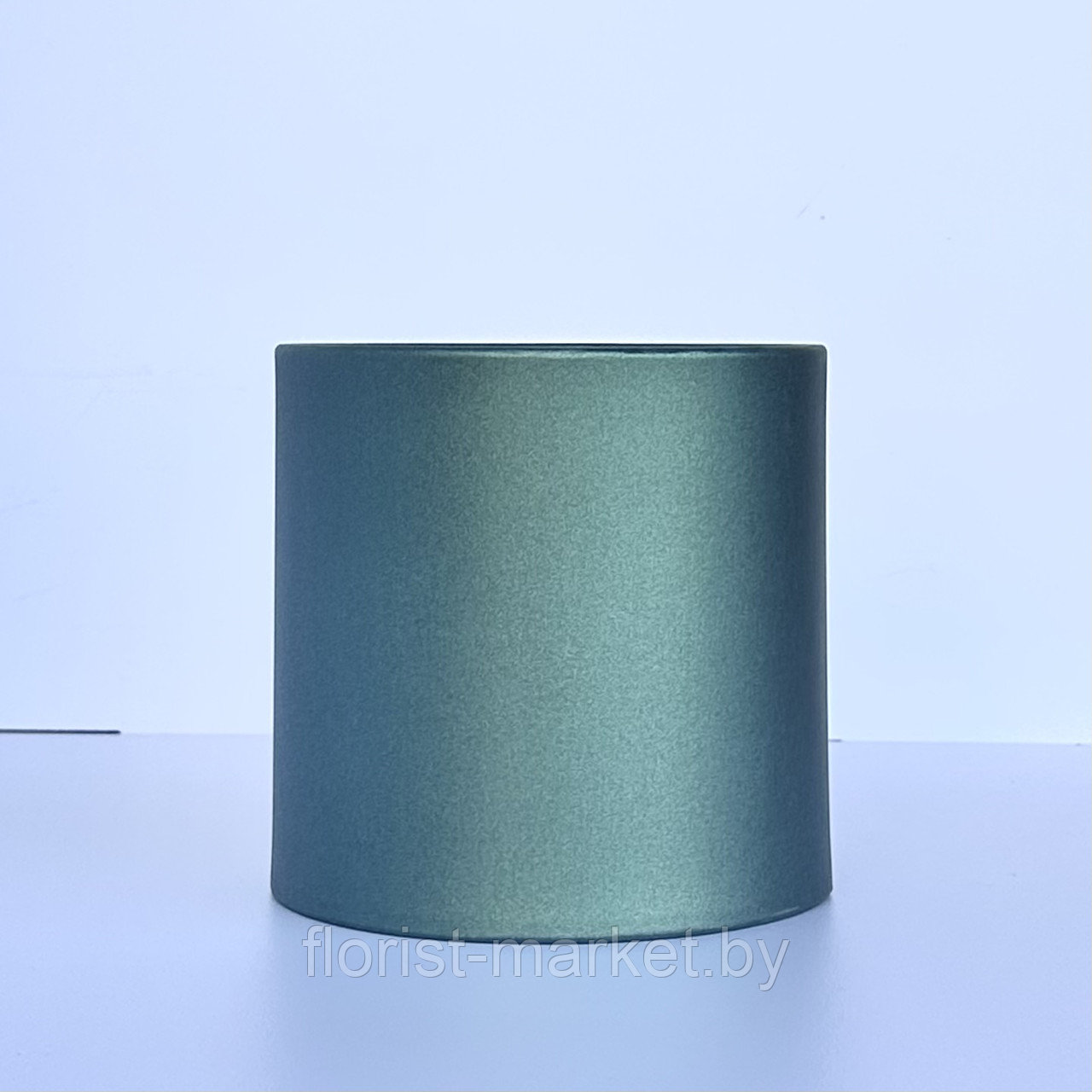 Коробка шляпная перламутровая, D16/H15,5 см, изумруд