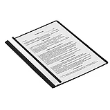 Скоросшиватель пластиковый STAFF, А4, 100/120 мкм, черный, фото 7