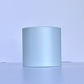 Коробка шляпная перламутровая, D14/H13,5 см, бледно-голубой