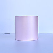 Коробка шляпная перламутровая, D14/H13,5 см, розовый