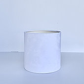 Коробка бархатная без крышки, D14/H13,5 см, белый