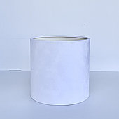 Коробка бархатная без крышки, D16/H15,5 см, белый