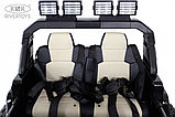 Детский электромобиль RiverToys Jeep A222AA (черный) Двухместный Полноприводный, фото 2