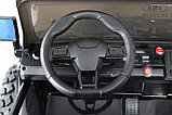 Детский электромобиль RiverToys Jeep A222AA (черный) Двухместный Полноприводный, фото 3