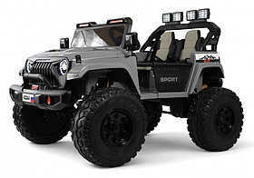 Детский электромобиль RiverToys Jeep A222AA (серый) Двухместный Полноприводный