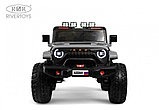 Детский электромобиль RiverToys Jeep A222AA (серый) Двухместный Полноприводный, фото 2