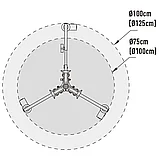 База на колесах KUPO 340 ROLLER STAND BASE, фото 4