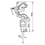 Зажим с головкой KUPO KCP-150 SWIVELING PIPE C CLAMP W/ UNIVERSAL HEAD, фото 6