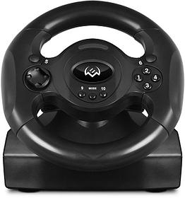 SVEN Руль GC-W300 (педали, вибро, лепестки, D-pad, 10 кл, резин. вставки, PC)