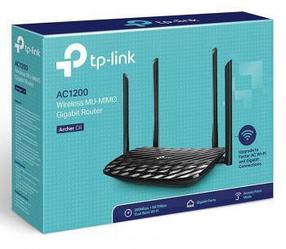Wi-Fi роутер TP-Link Archer C6 AC1200 (802.11ac, 2.4 ГГц/5 ГГц, до 1167 Mbps, 4xGigabit LAN, 1xWAN)
