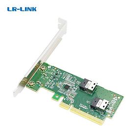 Адаптер для SSD LR-LINK LRNV9F12 PCIe x8 to Two SlimSAS SFF-8654 4i Adapter