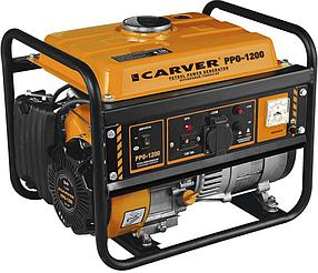 Бензиновый генератор CARVER PPG- 1200, 220/12 В, 1.05кВт [01.020.00002]