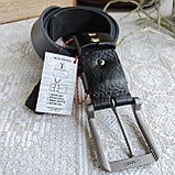 Кожаный ремень 4см Ремарт КАНТРИ чёрный, фото 10