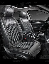 Накидка массажная деревянная косточки PSV WOOD PRO FRONT (Серый), одна штука