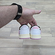 Кроссовки Travis Scott X Wmns Air Jordan 1 Low Pink, фото 4