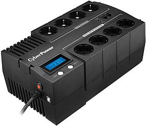CyberPower BR1000ELCD ИБП {Line-Interactive, 1000VA/600W USB/RJ11/45/USB charger A (4+4 EURO), 12В/9 Ач х 1}