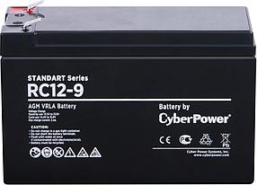 CyberPower Аккумуляторная батарея RC 12-9 12V/9Ah {клемма F2, ДхШхВ 151х65х94мм, высота с клеммами 100, вес