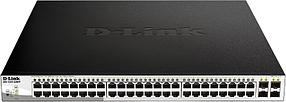 Коммутатор D-Link DGS-1210-52MPP/E2A, управляемый