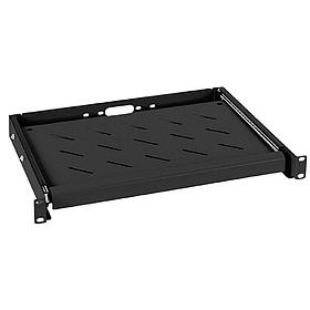 Выдвижная полка для клавиатуры 19" Cabeus JE10-BK черная