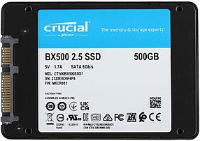 SSD накопитель 2.5" SATA-III Crucial 500Gb BX500 (CT500BX500SSD1) 550/500 MBps QLC