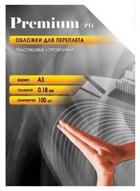 Обложка Office Kit PCA300180, A3, 180мкм, 100, прозрачный