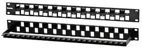 Патч-панель наборная Hyperline (PPBL3-19-24S-RM) 19" 1U 24xRJ45